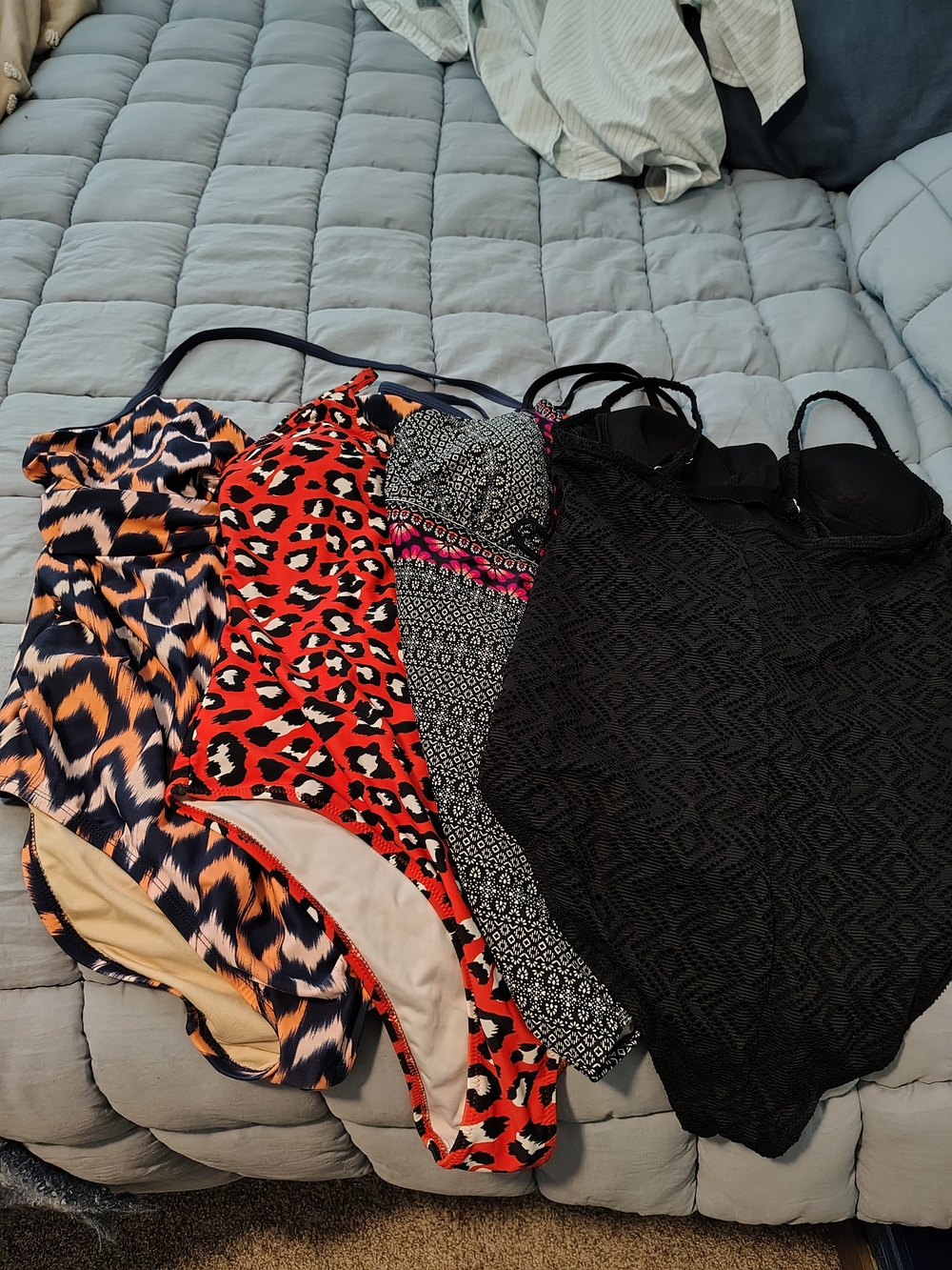 Mixed One-Piece Swimsuit Lot - Animal & Geometric Prints